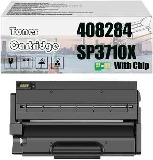 408284 SP3710X Toner Cartridge, Compatible for Ricoh M 320F P 311 SP 3710DN SP 3710SF PrintersHigh Print Volume with Chip 1 pcs