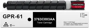 GPR61 GPR-61 High Yield Blck Toner Cartridge Compatible for Canon GPR-61 GPR-61L 3763C003AA Black Toner for ImageRUNNER Advance DX C5840i C5850i C5860i C5870i Printer (1-Pack, BK)