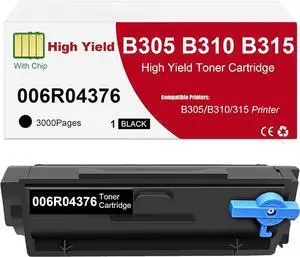B305 B310 B315 Black Toner Cartridge Compatible for 006R04376 Toner Cartridge Replacement for B305 B310 B315 Printers (1 Black)