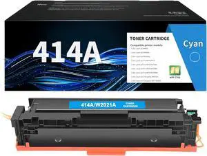 414A Cyan Toner Cartridge MFP M479fdw Replacement for HP 414A 414X Cyan Toner Cartridge Compatible Work for HP Color Pro M479fdn M454dn M454dw Printer W2021A Blue Ink-1 Pack