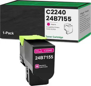 24B7155 Magenta Toner Cartridge Remanufactured C2240 Toner for C2240 XC2235 Printer Replacement for Lexmark 24B7155 Magenta Toner Cartridge (6,000 Pages, 1 Pack)