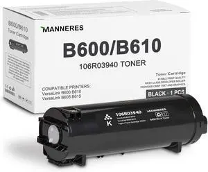 VersaLink B600/B610 Toner Cartridge (1-Pack, Black): 106R03940 Toner Cartridge Replacement for Xerox VersaLink B600 B610 B605 B615 Printer