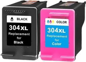 Compatible 304XL Ink Cartridge Compatible with 304 Compatible with HP304 2620 2630 2632 3730 5020 5032 Printer(One Set)