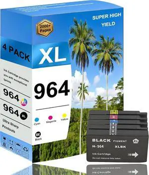 964XL 964 Ink Cartridges Replacement Compatible Black and Color 964XL 964 for HP OfficeJet Pro 9020 9025 9010 9020 9015 9019 9025 Ink Cartridge Printer