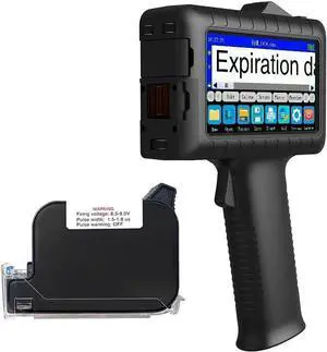 Faith Handheld Inkjet Printer with 0.5 Inch Print Height Portable Handheld Printer for Date, Batch Number, Code, Logo on Paper Wood Plastic Metal