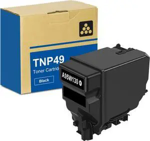 Vylent TNP-49 TNP49 Black Toner Cartridge A95W130 Replacement for Konica Minolta TNP49 TNP49K Toner Cartridge for Bizhub C3351 C3851FS Printer Ink 1-Pack