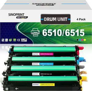 6510 6515 Drum Unit 108R01420 108R01419 108R01417 108R01418 Replacement for Xerox Phaser 6510DNM 6510DN 6510DNI 6510N WorkCentre 6515DNI 6515DNM 6515DN 6515N Printers(4-Pack)