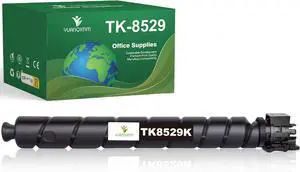 TK-8527 TK-8529 Black Toner Cartridge Compatible for Kyocera TK-8527K TK-8529K Toner for TASKalfa 3552ci 3553ci 4052ci 4053ci Copystar CS3552ci CS3553ci CS4052ci CS4053ci Printers (1 Pack 30,000 page)