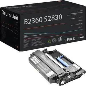 High Yield 331-9811 KVK63 331-9810 90DC4 Drum Unit, Compatible with Dell B2360 B2360D B2360DN B3460 B3460DN B3465 B3465DN B3465DNF S2830 S2830DN Printer - Yield 61000 Pages (1 Pack)