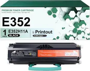 Compatible for Lexmark E352 Toner Cartridge Replacement for E352H11A Cartridge Fit for Lexmark E350 E352 E352dn E352dtn E350d E350dt Printers