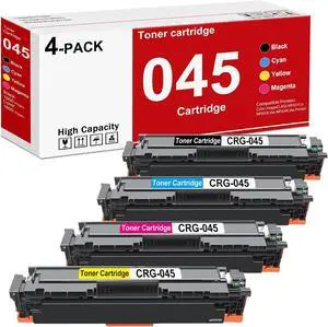 045 045H Toner Cartridge Set High-Yield Replacemen for Canon CRG-045 Toner Cartridges Compatible for Color imageCLASS MF631Cn MF633Cdw MF634Cdw Printer(4PK, Black, Cyan, Magenta, Yellow)