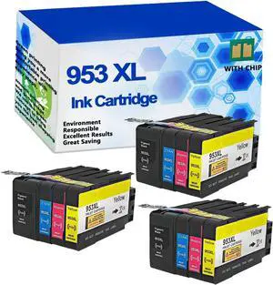 953 XL 953XL Ink Cartridges Replacement for HP 953XL Compatible for HP OPPICE PRO 7720 7730 7740 8710 8720 8730 8210 8216 Printer.,3 Sets-1 Pack