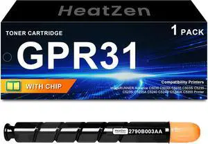 GPR31 Black Toner Cartridge High Yield Replacement for Canon GPR31 NPG-46 EXV29 2790B003AA Toner Cartridge for imageRUNNER Advance C5030 C5030i C5035 C5035i C5235 C5235A C5240 C5240i C5255 Printer Ink