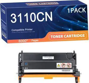 3110CN Toner Cartridges Replacement for Dell Toner 310-8092 310-8094 310-8096 310-8098 Compatible 3110cn 3115cn Printers,Long-Lasting and Accurate Printing Cyan