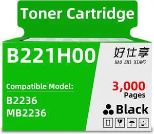 B2236 MB2236 B221H00 Black Toner Cartridge B221000 B221X00 Compatible with Lexmark B2236 MB2236 B2236dw MB2236adw MB2236adwe Laser Printer (B221H00-3000Pages-1Pack)