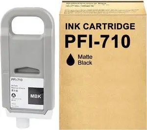 PFI-710 Ink Cartridge Replacement for Canon PFI-710 PFI 710 PFI-710MBK PFI710MBK TX-2000 TX-2100 TX-2200 TX-3000 TX-3000 MFP T36 TX-3100 TX-3100 MFP Z36 TX-3200 TX-3200 (Matte Black Pigment Ink,700ML)
