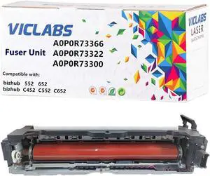 A0P0R73366 fuser Unit Replacement for Konica Minolta A0P0R73366 A0P0R73344 A0P0R73322 A0P0R73300 fuser Unit for use in Konica Minolta bizhub 552 652 C452 C552 C652 Printers,110V (1- Pack)