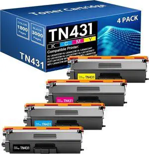 TN-431 Toner Cartridges 4 Pack Replacement for TN431 TN433 TN436 Toner for HL-L8260CDW HL-L8360CDW MFC-L8610CDW MFC-L8900CDW MFC-L8690CDW Printer