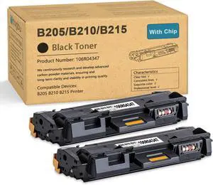 2 Pack B205 B210 B215 High Capacity Toner Cartridge Replacement for Xerox B205 B210 B215 B205NI B205MFP B210DNI B215DNI B215MFP Printer, 106R04347 Black Toner Cartridge