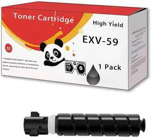 EXV-59 Toner Cartridge Compatible for Canon 2625 2630 2635 2645 IR-ADV4525 IR-ADV4535 IR-ADV4545 IR-ADV4551 Printers, Easy Installation Good Partner at Work (Black)