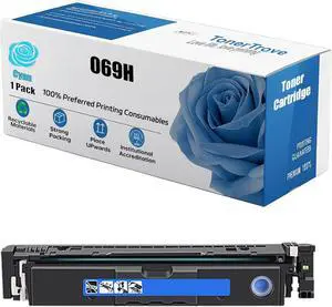 5098C001 5097C001 5096C001 5095C001 069H High Yield Toner Cartridge Compatible for Canon Color imageCLASS LBP674Cdw MF751Cdw MF753Cdw Printer, 7600 Pages, Premium Print Performance (Cyan)