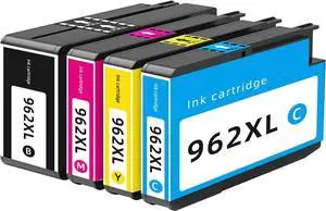 962XL Ink Cartridges for HP962 HP 962 XL Black Color Combo Pack for OfficeJet 9012e Pro 9010e 9012 9012e 9014e 9015e 9016e 9018e 9019e 9020e 9022e 9025e 9026e 9027e 9028e 9029e Cyan Magenta Yellow