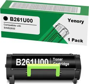 Remanufactured B261U00 Black Ultra High Yield Toner Cartridge with Chip Replacement for B261U00 Toner Cartridge for Lexmark B2650 B2650dn B2650dw MB2650ade MB2650adwe Laser Printer ( 1 Pack )