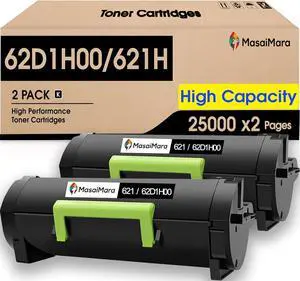 MasaiMara 62D1H00 621H 62D1000 621 Compatible Toner Cartridges for Lexmark MX710 MX711 MX810 MX811 MX812 MX710de MX710dhe MX711de MX711dhe MX711dthe MX810de MX810dfe MX810dme MX810dpe MX810dte Printer