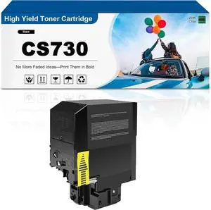 71C10K0 71C10C0 71C10M0 71C10Y0 Toner Cartridge Compatible for Lexmark CS730 CS730de CS735de CS737dze CX730de CX735 CX737 Printers, 5,000 Pages Black 5,000 Pages Color Black