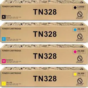 TN328 TN-328 Toner Cartridges TN328K TN328C TN328M TN328Y Replacement for Konica Minolta TN328 Toner Cartridge for Bizhub C250i C300i C360i C450i C550i C650i C750i C7130i Printer Ink