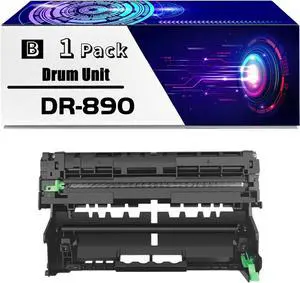 DR-890 Drum Unit is Compatible for Brother HL-L6250DW HL-L6400DW HL-L6400DWT MFC-L6750DW MFC-L6900DW Printers, High Yield 60000 Pages, with Chip for Long-Lasting Durability (1 Pack Black)