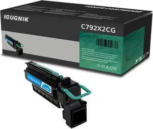 1 Pack C792X2CG Cyan Toner Cartridge Replacement for Lexmark C792X2CG Work with C792de C792dhe C792dte C792e| C792X2CG