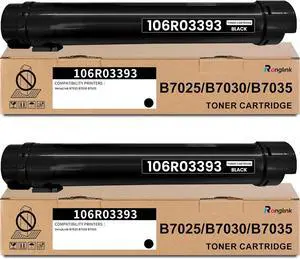 VersaLink B7025 B7030 B7035 Black Toner Cartridge Replacement for Xerox 106R03393 Toner Cartridge High Yield Works with VersaLink B7025 B7030 B7035 Printer (2-Pack, 15,000 Pages)