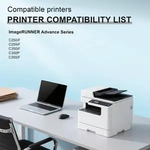 SRITE GPR-51 GPR51 Toner Cartridge High Capacity 4-Pack Replacement for Canon GPR 51 8516B003 8517B003 8518B003 8519B003 for ImageRunner Advance C250 C250if C350 C350if Printer