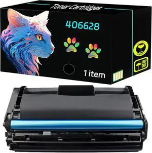 High Yield 406628 Toner Cartridges Compatible for Lanier LP235N Printers, Print Clearly (1 Pack Black)