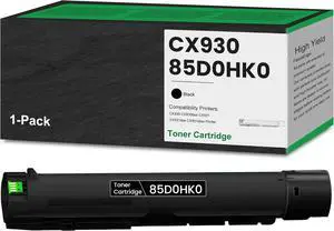 85D0HK0 Black Toner Cartridge 1-Pack Remanufactured CX930 CX931 Toner Replacement for Lexmark CX930 85D0HK0 Toner for CX930dse CX931dse CX931dtse Printer Toner, 28K Pages