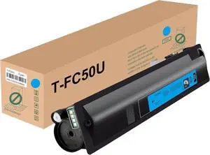 HEG Studio 2555C Toner Cartridge T-FC50U Cyan Studio 3055C 3555 Ink Toner Cartridges Replacement for Toshiba 2555C 3055C 3555C 4555C 5055C Printer(1 Pack)