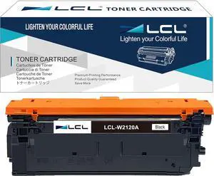 LCL 212A Black Toner Cartridge Replacement for HP 212A W2120A Compatible with HP Color Laserjet Enterprise M554, M555 Series, Color Laserjet Enterprise MFP M578 Series Printers (1-Pack)