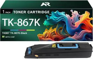 TK867 Toner Cartridges Compatible for Kyocera TK-867 TK-867K Black Toner Cartridge Work for Taskalfa 250ci 300ci Printers