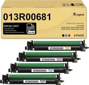 AltaLink C8130 Drum Cartridge Replacement for Xerox 013R00681 Drum Unit High Yield Works with AltaLink C8130 C8135 C8145 C8155 C8170 C8230 C8235 C8245 C8255 C8270 Printer Imaging Unit (4-Pack, KCMY)