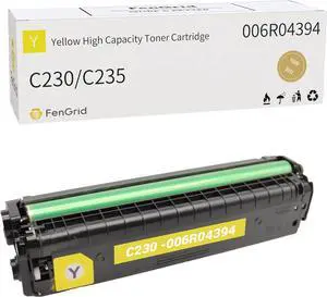 C230 Toner Cartridge C235 Yellow, 006R04394 (with New Chip) 4,000 Page-Yield, Works with Printer Models Xerox C230 C230DNI C235 C235DNI (Yellow)