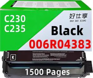 C230 C235 Toner Cartridges 006R04383 006R04384 006R04385 006R04386 Compatible for Xerox C230 C235 C235DNI C230DNI Printer (Black Toner 1500Pages)