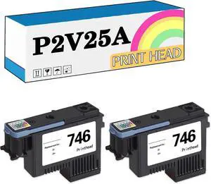 746 Print Head P2V25A Printhead Compatible for HP Z6 Z6dr Z9+ Z9+dr Printers 2 Pack