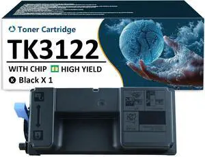 TK3122 Toner Cartridge Replaces for Kyocera TK-3122 TK-3122K Black Toner Cartridges High Yield Work for Kyocera FS-4200DN ECOSYS 3550idn Printers, 1 Pack