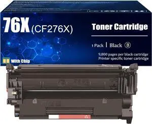 Replacement 76X Toner Cartridge Compatible for HP 76X CF276X 76A CF276A Toner Cartridges Work for HP Laserjet Pro MFP M428fdn M428fdw M404dw M404dn M404n Printers