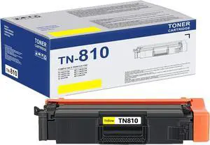 TN810Y Toner Cartridge Replacement for Brother TN810 TN-810 TN810XLY TN-810XL Works with MFC-L9610CDN HL-L9410CDN HL-L9470CDN, Up to 7,000 Pages