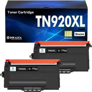 TN920XL TN920 Toner Cartridge Black 2 Pack Compatible Replacement for Brother TN 920 920XL XL TN920XXL TN920UXXL Work for HL-L6210DW HL-L5210DN HL-L5210DW HL-L6210DWT Printer High Yield Ink