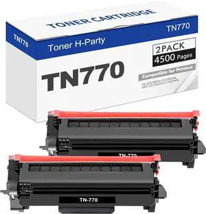 TN-770 TN770 Toner Cartridge Super High Yield Black 2-Pack Compatible for Brother TN-770 TN-770 TN 770 Toner Cartridge for MFC-L2750DW MFC-L2750DWXL HL-L2370DW HL-L2370DWXL Printer
