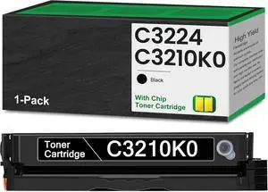 C3210K0 Black High Yield Toner 2,000 Pages 1-Pack Remanufactured C3210K0 Replacement for Lexmark C3210K0 Toner for C3224 C3326 C3426 MC3224 MC3326 MC3426 Series Printer Toner