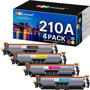 210A Toner Cartridges 4 Pack Compatible for HP 210A Toner Cartridges 210X 210 Use for HP Color Laserjet Pro MFP 4301fdw Toner Cartridge 4301fdn Pro 4201dw 4201dn Printer W2100A W2100X (with Chip)